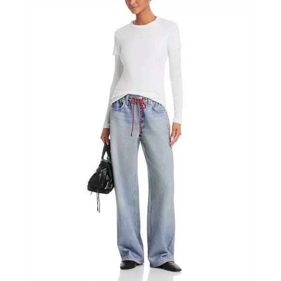RAG & BONE Denim - NEW RAG & BONE miramar terry drawcord wide pants in brighton